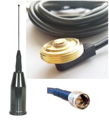 Antena de radio móvil multibanda UHF VHF TETRA 700 800 900 montaje en orificios mini-UHF Foto 1 de 4