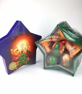 ¡NUEVO! Disney Pooh Christmas To Remember 12 Adornos 1999 Decoupage - Imagen 1 de 7