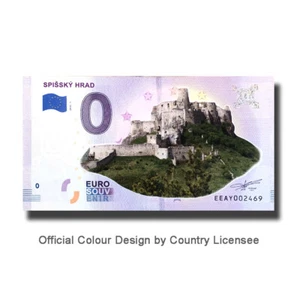 Euro Souvenir Slovakia EEAY 2018-1 Spissky Hrad Colour Billet Souvenirscheine - Picture 1 of 3