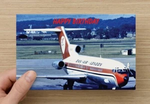 TARJETA DE CUMPLEAÑOS DAN AIR BOEING 727 - NUEVA EDICIÓN LIMITADA - Imagen 1 de 3