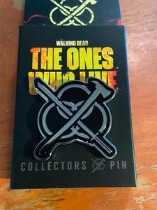 AMC TWD The Walking Dead The Ones Who Live Pin Supply Drop Michonne Rick Collect - Picture 1 of 6
