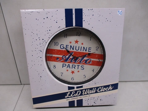 Genuine Auto Parts 14" LED Wall Hanging Clock Cover