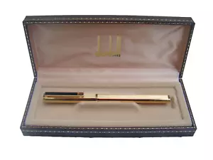 More details for vintage dunhill gold ballpoint pen in original box - vgc - rolled gold ?