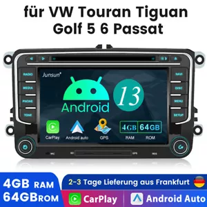 Android 13.0 Autoradio GPS Navi Für VW Passat Golf 5/6 Polo Sharan T5 4+64GB DVD - Bild 1 von 13