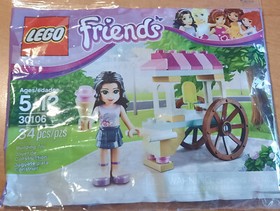 LEGO Friends 30106 EMMA Trolley Ice Stand Summer Figure Toy Bag Minifigure