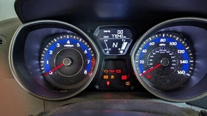 Hyundai Elantra Gage Instrument Cluster Message Center 77K Mi 11 12 13 14 15 16 - Picture 1 of 5