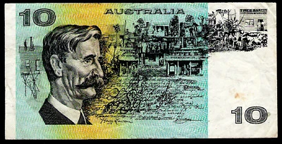 AUSTRALIA - 10 DOLLARS - P45a 1974 - PHILLIPS/WHEELER - TCS PREFFIX - VF - Image 1 of 2