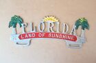 Vintage Florida Land of Sunshine Cast Aluminiowa tablica rejestracyjna Topper