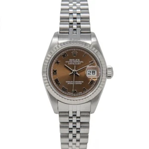 Rolex Lady-Datejust 26, 79174, Steel & White Gold, Havana Roman Dial, Jubilee... - Picture 1 of 10