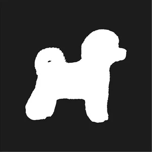 Adesivo silhouette razza cane razza cane Bichon Frise decalcomania vinile finestra auto laptop - Foto 1 di 9