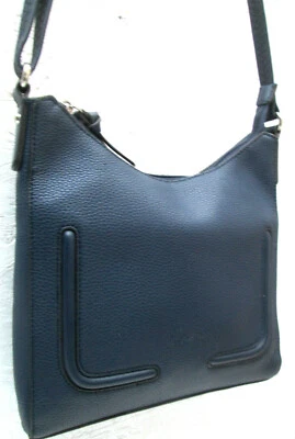 -FRANCINEL blue leather handbag VGC bag vintage - Image 1 of 4