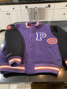RARE MENS Mitchell & Ness PHOENIX SUNS NBA WOOL JACKET L LARGE PURPLE NWT - Picture 1 of 7