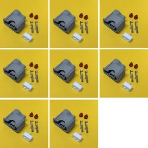 Plug sets x 6 for Denso injector Nissan Toyota Mitsubishi 2 Pin connector - Picture 1 of 4