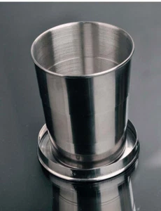 Outdoor Large Folding Cup Telescopic Cup Stainless Steel Travel Cup Portable - Picture 1 of 4