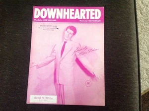 SPARTITI MUSICALI "DOWNHEARTED" EDDIE FISHER DATATI VINTAGE 1953 - Foto 1 di 3
