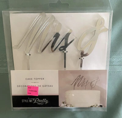 STYLE ME PRETTY 'SRS' ADORNO DE PASTEL DE BODAS' NUEVO - ENVÍO GRATUITO Foto 1 de 3