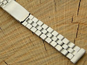 Vintage NOS Unused Kreisler Stainless Steel Watch Band 13mm Deployment Clasp - Picture 1 of 4