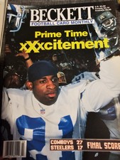 Beckett Football Card Monthly March 1996 Issue #72 Deion Sanders cover