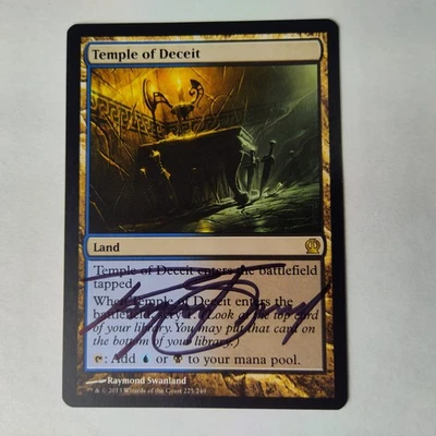 MTG Temple of Deceit Theros - Signed by Artist Raymond Swanland - Image 1 of 2