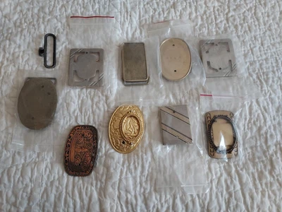 Surtido de hebillas de cinturón para hombre Lote de 10 piezas Muchos necesitan ayuda SOLO PIEZAS algunos latón Foto 1 de 4