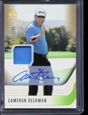 Cameron Beckman 2021 SP Authentic #24 Spectrum Limited On-Card Patch Auto /100 - Image 1 of 2