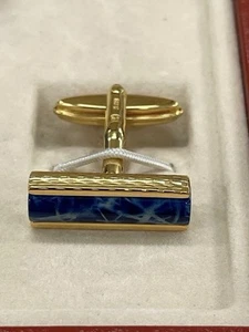 S.T. Dupont Cufflinks Lapis Lazuli Men's Accessories made in France Unused - Picture 1 of 13