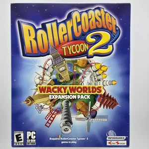 RollerCoaster Tycoon 2: Wacky Worlds, 2003, Big Box, New & Sealed - Picture 1 of 8
