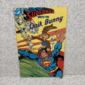 DC COMICS Superman Meets The Quick Bunny Nestles Promotional Giveaway 1987 - Picture 1 of 5