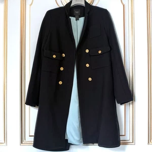 SMYTHE 100% Wolle Goldknöpfe Zweireiher Peacoat in Schwarz Größe M - Bild 1 von 12