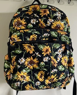 Mochila Campus Vera Bradley XL Extra Grande Girasoles LEER... ¡NO PEQUEÑA! Foto 1 de 4