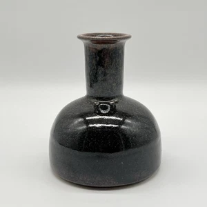Signierte Horst Kerstan Studiokeramik Vase Vintage Schwarz Keramik Design Kunst - Bild 1 von 13