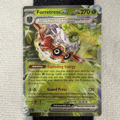 Forretress ex 005/193 Sv02: Paldea Evolved Holo - Image 1 of 3