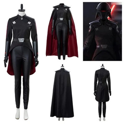 Jedi Fallen Order The Second Sister Cosplay Costume Halloween Black Cloak sets - Image 1 of 4
