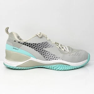 Diadora Womens Blushield Torneo 2 D0686 Gray Running Shoes Sneakers Size 10.5 - Picture 1 of 12