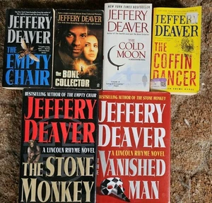 Jeffery Deaver Lot of 6 Lincoln Rhyme Series 4 Paperback 2 Hardcover - Picture 1 of 1
