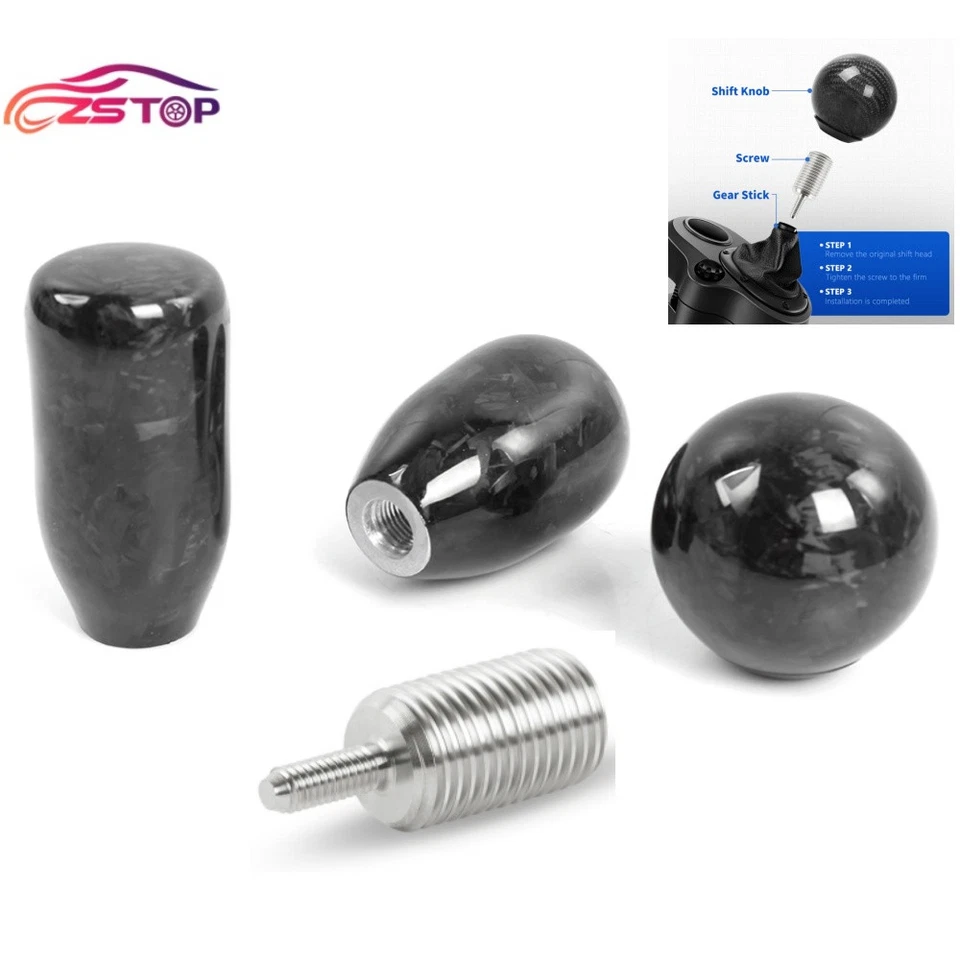 ANNX M12x1.25 Forged Carbon Fiber Shift Knob For Logitech G27 G29 G920 G923 Shifter