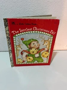 The Littlest Christmas Elf 1987 by Nancy Buss Little Golden Book #459-12 - Picture 1 of 9