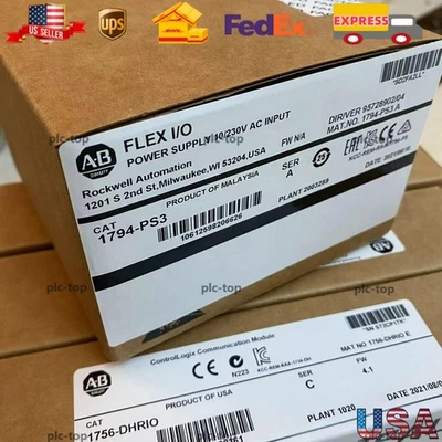 Nuevo módulo de fuente de alimentación sellado de fábrica AB 1794-PS3/A FLEX I/O 24V-DC 1794PS3 Foto 1 de 4