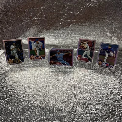 2023 Topps Baseball Holo Foil 5 Card Lot⚾️🌈 4 Pitchers! - Image 1 of 4