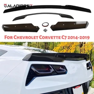 Gloss Black ABS Rear Trunk Spoiler for 2014-2019 Chevrolet Corvette C7 Z06 - Picture 1 of 12