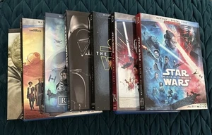 Star Wars Blu Ray 7 Lot, Solo, Rise Of Skywalker, Force Awakens, IV, V, VI - Picture 1 of 13