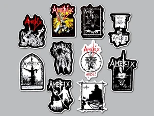 Amebix Sticker Lot (10 Stickers) crust punk anarcho metal doom discharge art - Picture 1 of 2