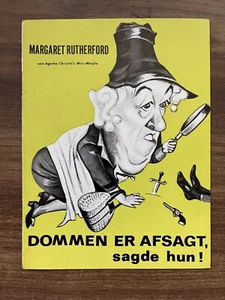 Murder Most Foul Margaret Rutherford, Ron Moody 1964 Danish Movie Program - Bild 1 von 7
