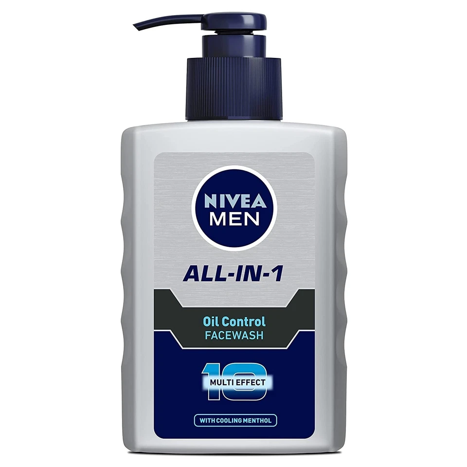 Nivea Men Face Wash, контроль масла для 12-часового контроля масла с 10-кратным витамином С, 150 мл - Изображение 1 из 4