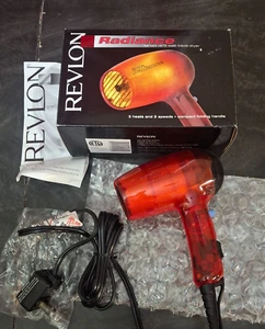 Asciugacapelli Vintage Revlon Radiance Illuminato Pieghevole Viaggio RVH200R Traslucido - Foto 1 di 17