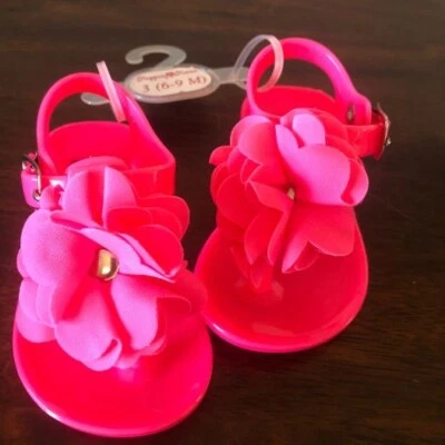 Nuevas chanclas rosadas Stepping Stones para niños pequeños/infantes talla 3 Foto 1 de 4