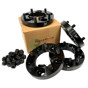 LAND ROVER DEFENDER & DISCOVERY 1 NEW TERRAFIRMA 30MM BLACK WHEEL SPACERS X4 SET - Picture 1 of 1