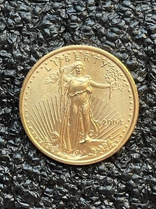USA 1/4 Oz Gold 10 Dollars “American Eagle “ KM# 217 2004 ⚜️*️⃣🪙1341 - Picture 1 of 2