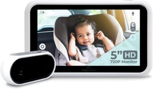 Tiny Traveler 5” HD Pantalla Táctil Bebé Coche Monitor A Prueba de Picos - Sin WiFi *NUEVO* - Imagen 1 de 7