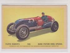 1960 Parkhurst Hawes Wax Indianapolis 500 Winners FLOYD ROBERTS Indy 1938 Card26